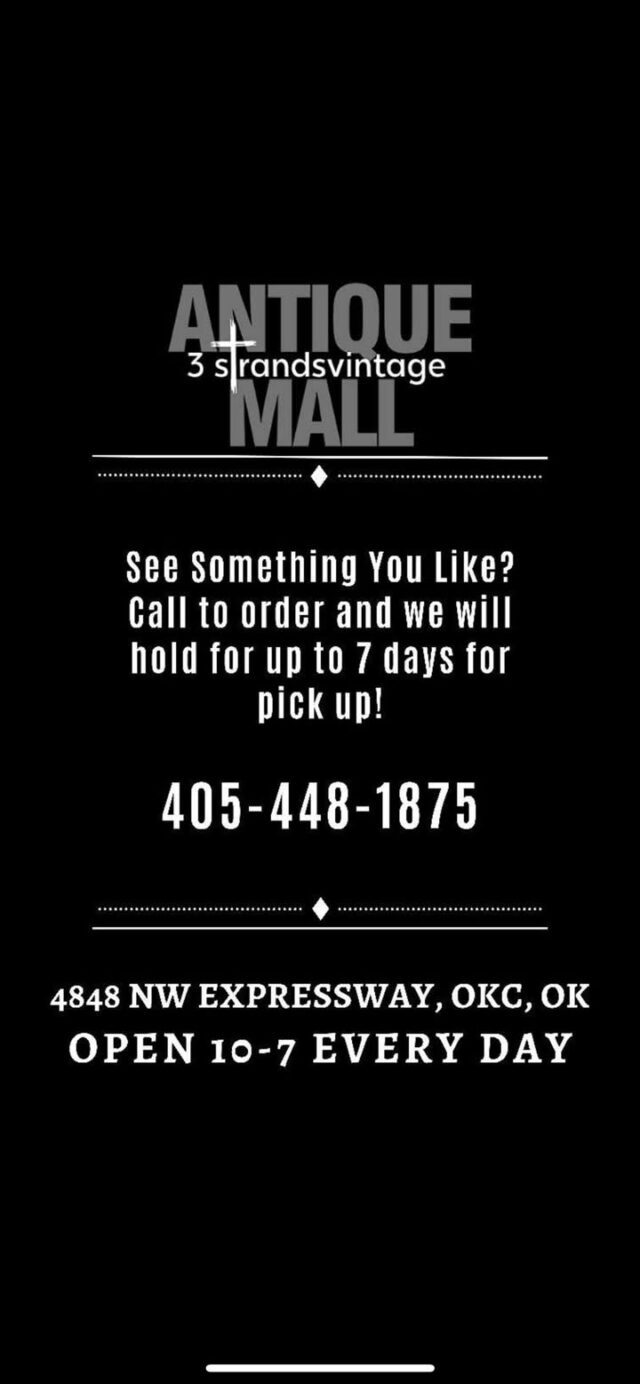 We are virtually open! 
Buy by phone and pick up when weather gets better 😁💕(405)448-1875
Price in each picture. 
Stay warm!!!